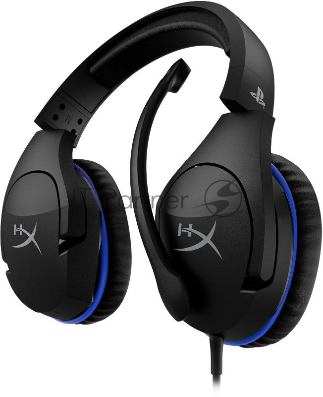 Наушники с микрофоном HyperX Cloud Stinger PS4 черный/синий 1.3м мониторные оголовье (4P5K0AM#ABB)