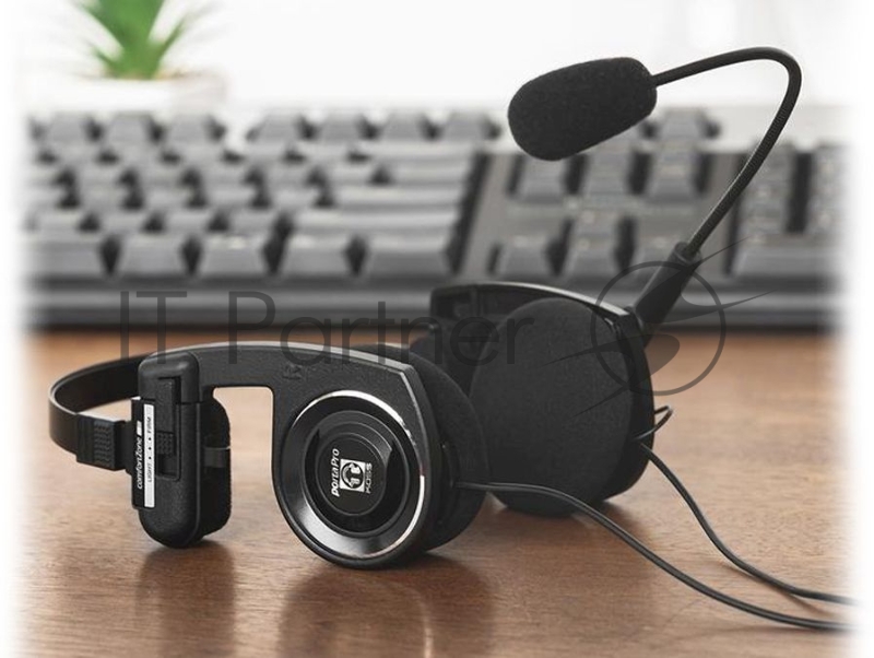 Наушники с микрофоном Koss Porta Pro Communication Headset черный матовый 1.2м накладные оголовье (80001740)