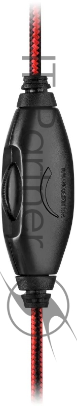 Наушники с микрофоном Sven AP-G112MV черный/красный 1.8м накладные оголовье