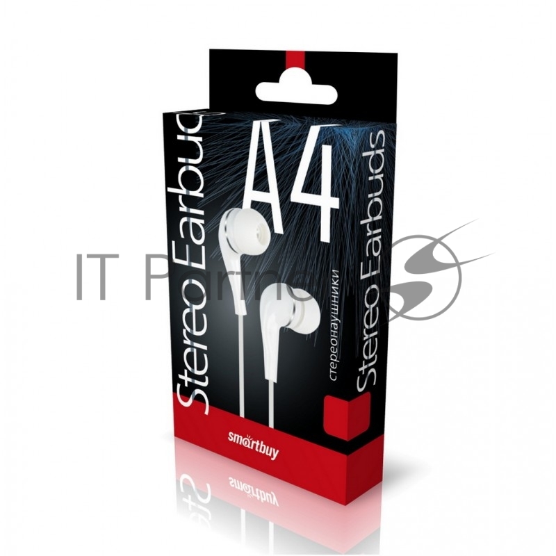 Внутриканальные наушники Smartbuy A4, белые, коробка (SBE-012K) /60