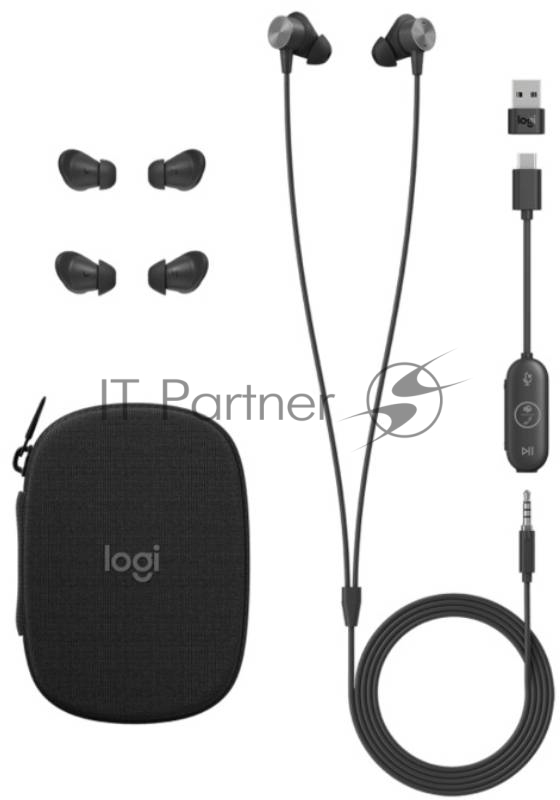 Гарнитура Logitech Zone Wired Earbuds Teams - GRAPHITE