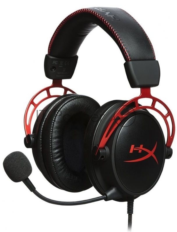 Наушники с микрофоном HyperX Cloud Alpha черный/красный 1.3м мониторные оголовье (4P5L1AX#ARL)