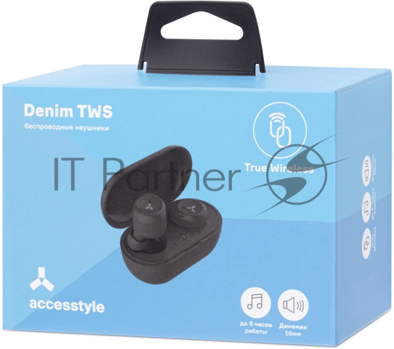 Беспроводные наушники Accesstyle Denim TWS Black