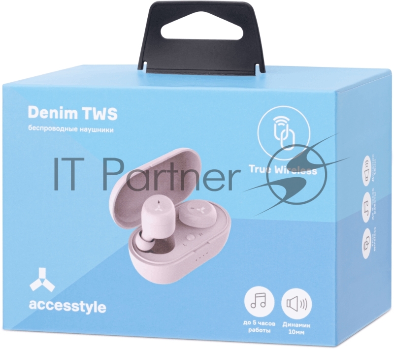Беспроводные наушники Accesstyle Denim TWS Pink