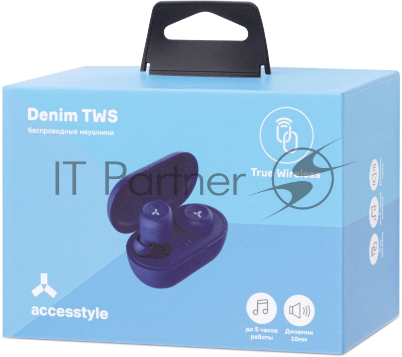 Беспроводные наушники Accesstyle Denim TWS Blue
