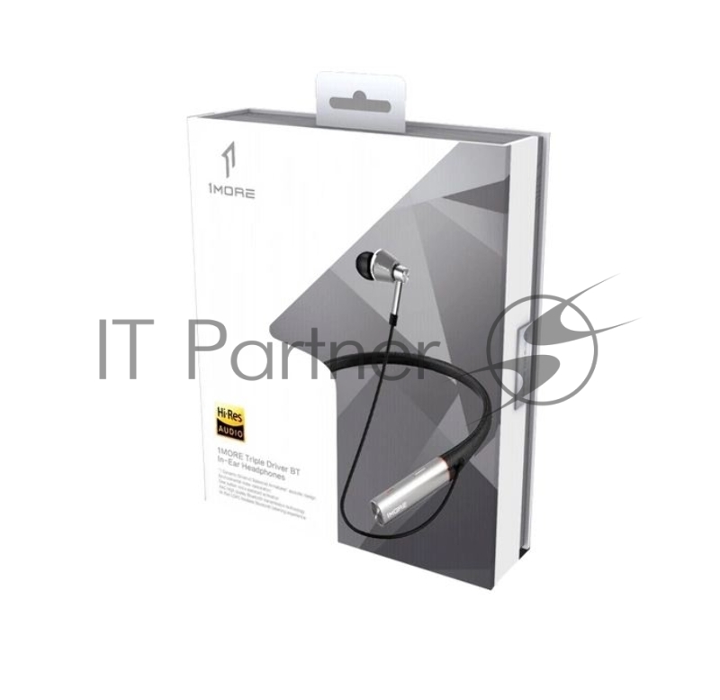 Наушники 1MORE E1001BT-Gray/Silver внутриканальные с микрофоном,20 - 40000 Гц,99 дБ,32 Ом,BT 4.2,Micro-USB