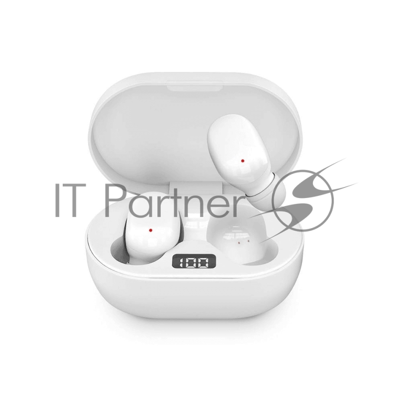 Наушники HIPER Беспроводные наушники HIPER TWS BRISE V2 White Bluetooth 5.0 гарнитура Li-Pol 2x80мАч+300мАч, LCD, белый