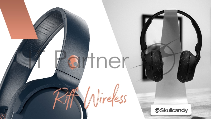 Наушники Skullcandy беспроводные накладные RIFF WIRELESS ON-EAR, черные
