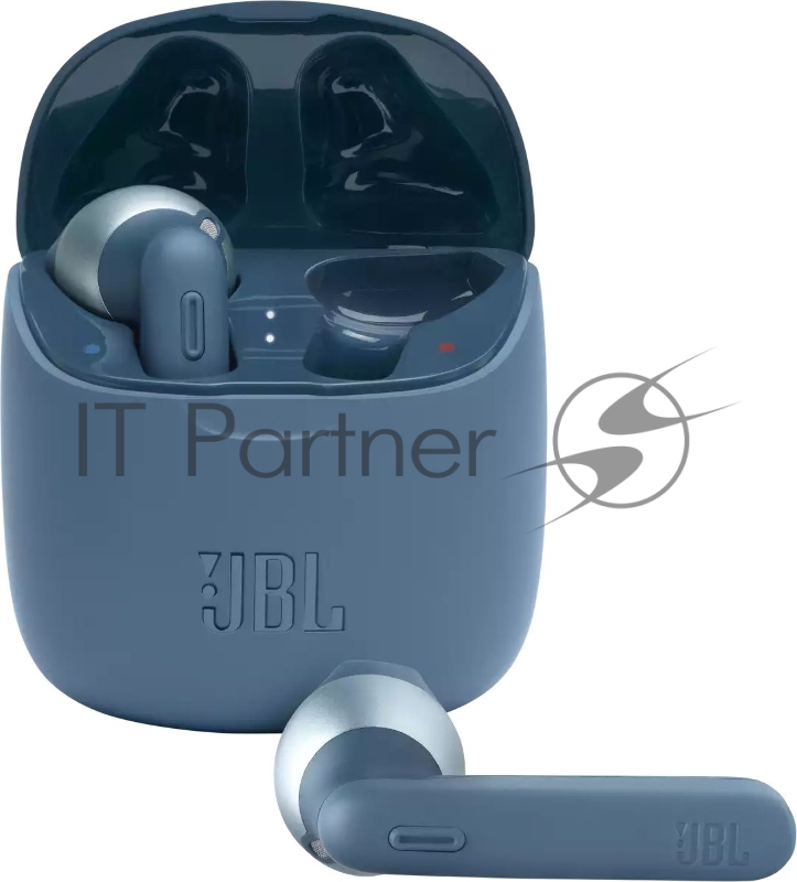Гарнитура вкладыши JBL T225 TWS синий беспроводные bluetooth в ушной раковине (JBLT225TWSBLU)
