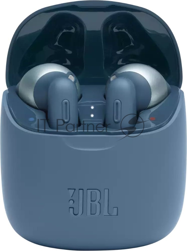 Гарнитура вкладыши JBL T225 TWS синий беспроводные bluetooth в ушной раковине (JBLT225TWSBLU)