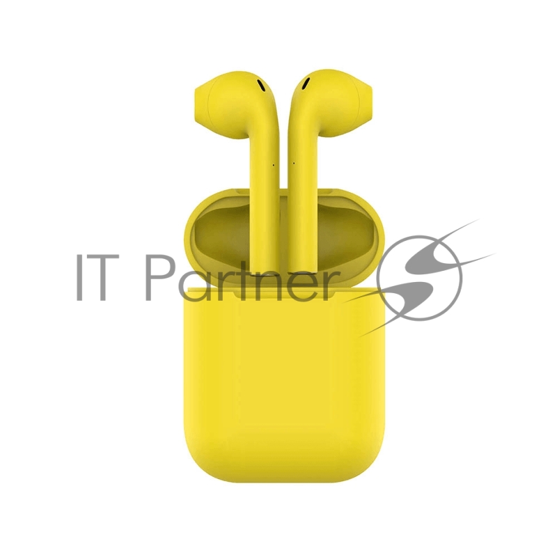 Наушники HIPER Беспроводные наушники HIPER TWS AIR Soft Bluetooth 5.0 гарнитура Li-Pol 2x50mAh+300mAh, Желтый