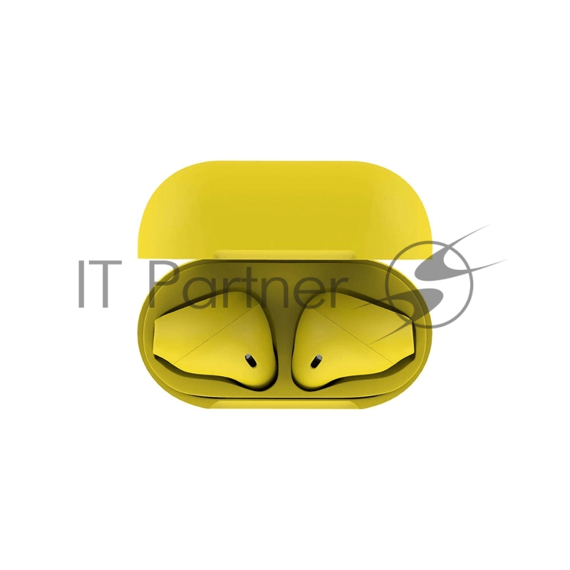 Наушники HIPER Беспроводные наушники HIPER TWS AIR Soft Bluetooth 5.0 гарнитура Li-Pol 2x50mAh+300mAh, Желтый