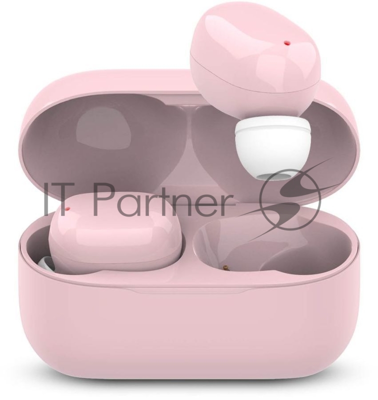 Наушники HIPER Беспроводные наушники HIPER TWS SAMUN Soft Bluetooth 5.0 гарнитура Li-Pol 2x40mAh+300mAh, Розовый