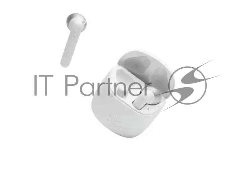 Гарнитура вкладыши JBL T225 TWS белый беспроводные bluetooth в ушной раковине (JBLT225TWSWHT)