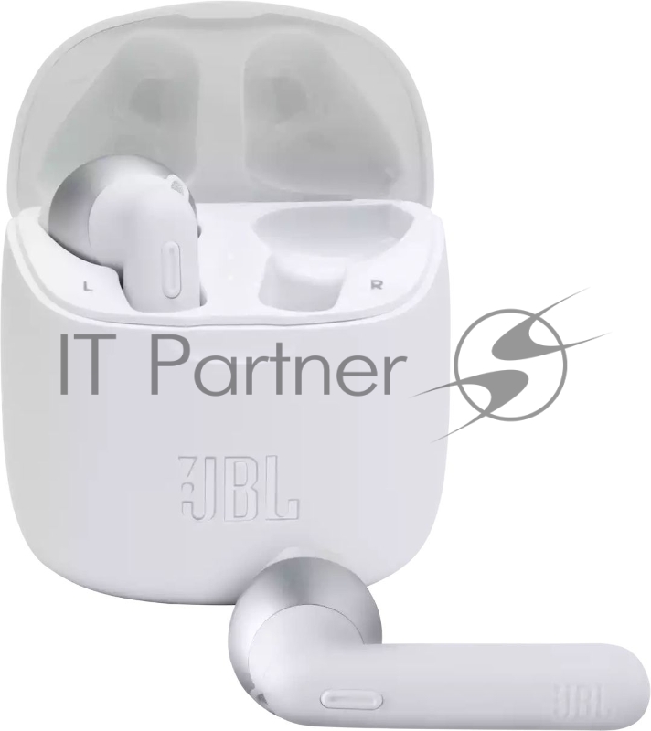 Гарнитура вкладыши JBL T225 TWS белый беспроводные bluetooth в ушной раковине (JBLT225TWSWHT)