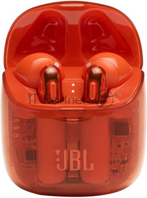 Гарнитура вкладыши JBL T225 TWS ghost orange беспроводные bluetooth в ушной раковине (JBLT225TWSGHOSTORG)