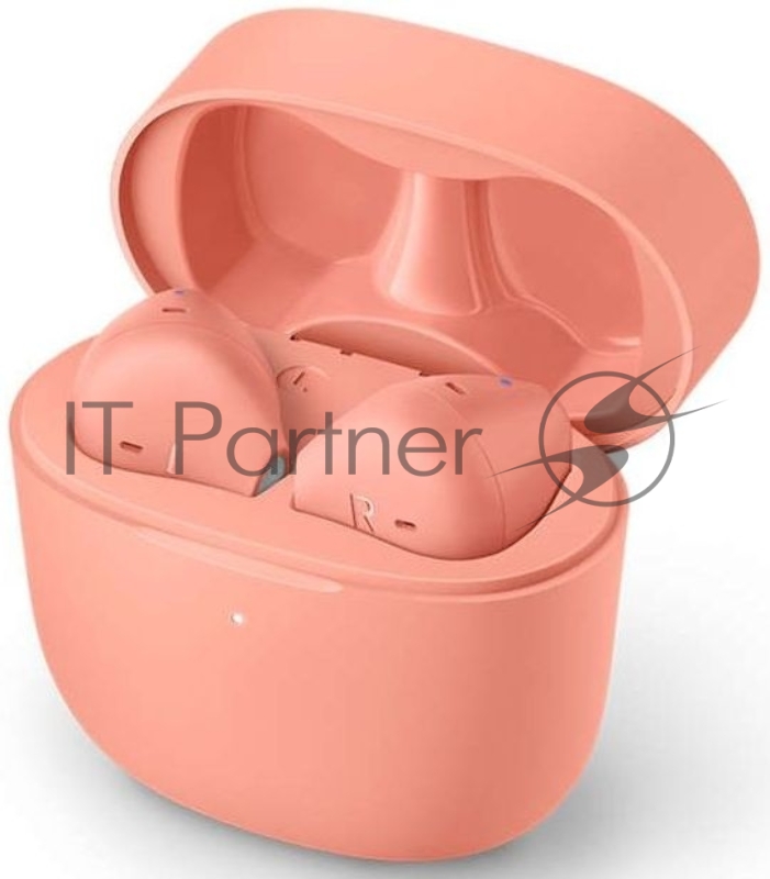 Полностью беспроводные вкладыши с мик/Bluetooth 5.1/время работы 6 ч/3 доп заряда в кейсе/авто подкл и отк/smart pairin/вкладыши/красный