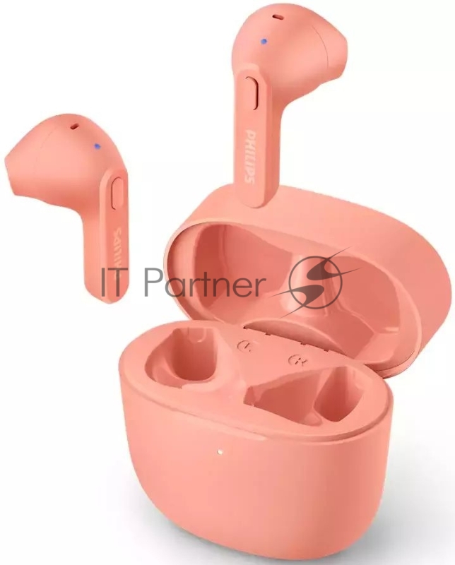 Полностью беспроводные вкладыши с мик/Bluetooth 5.1/время работы 6 ч/3 доп заряда в кейсе/авто подкл и отк/smart pairin/вкладыши/красный
