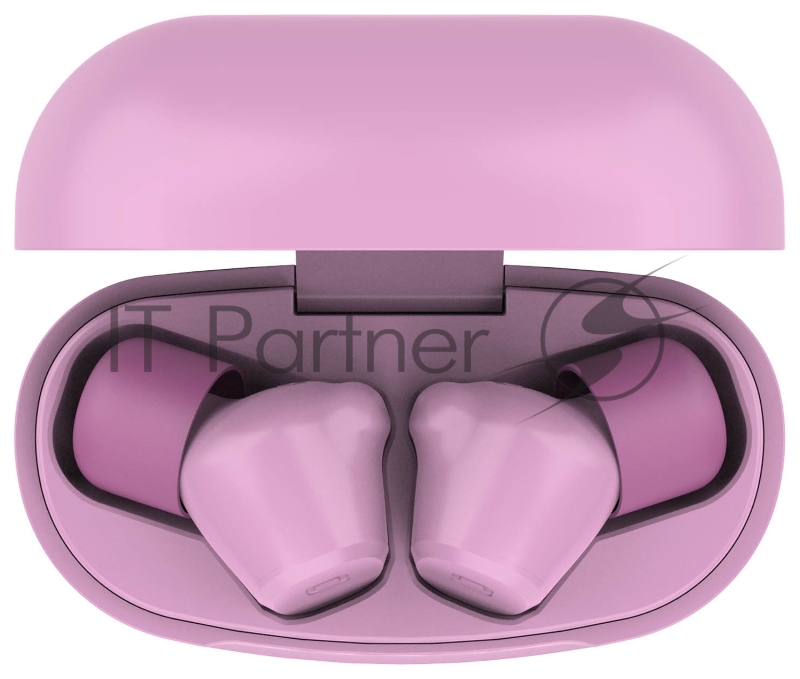 Гарнитура вкладыши Hiper HTW-KTX6 розовый беспроводные bluetooth в ушной раковине (TWS WELLE PINK)