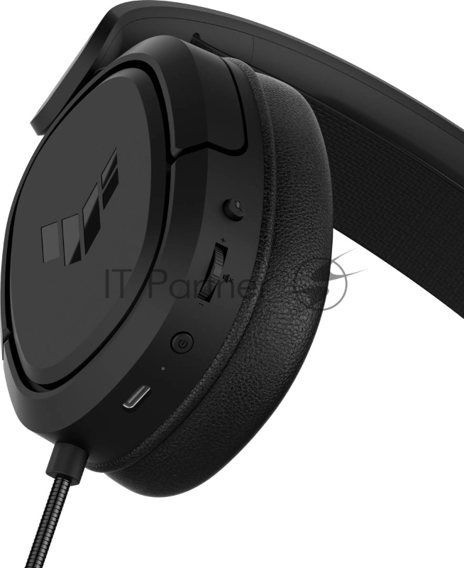 Игровые наушники ASUS TUF Gaming H1 WL чёрные (2.4 ГГц, 7.1 виртуально, 40мм, неодимовые магниты, 32 Ом, 20~20000 Гц, микрофон, USB-C, PC, Mac, PS4, Nintendo Switch, Xbox One, 90YH0391-B3UA00)