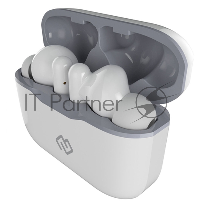 Гарнитура вкладыши Digma TWS-14 белый беспроводные bluetooth в ушной раковине (EW-50)