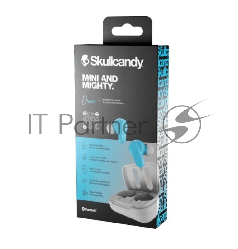 Наушники Skullcandy TWS беспроводные внутриканальные DIME TRUE WIRELESS IN-EAR, сине-серые