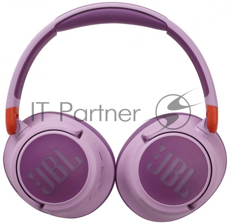 Полноразмерные беспроводные детские наушники JBL JR 460 ANC, розовые