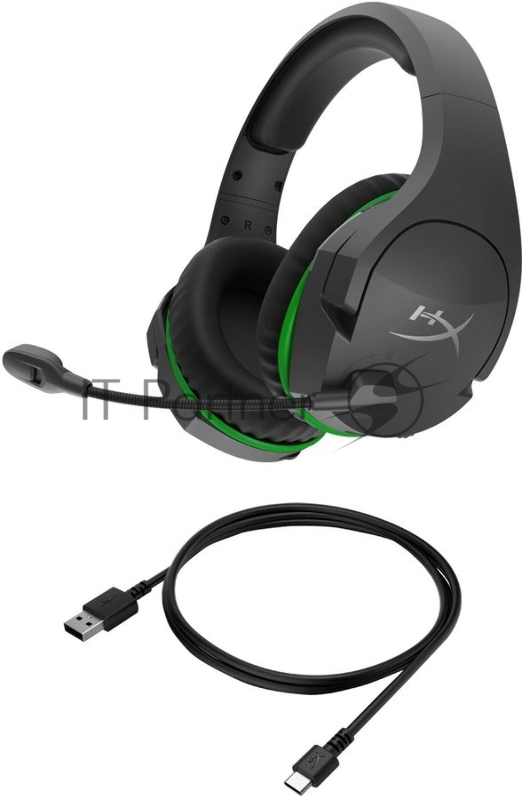 Беспроводная гарнитура HyperX Core Xbox черный/зеленый для: Xbox Series/One (4P5J0AA)