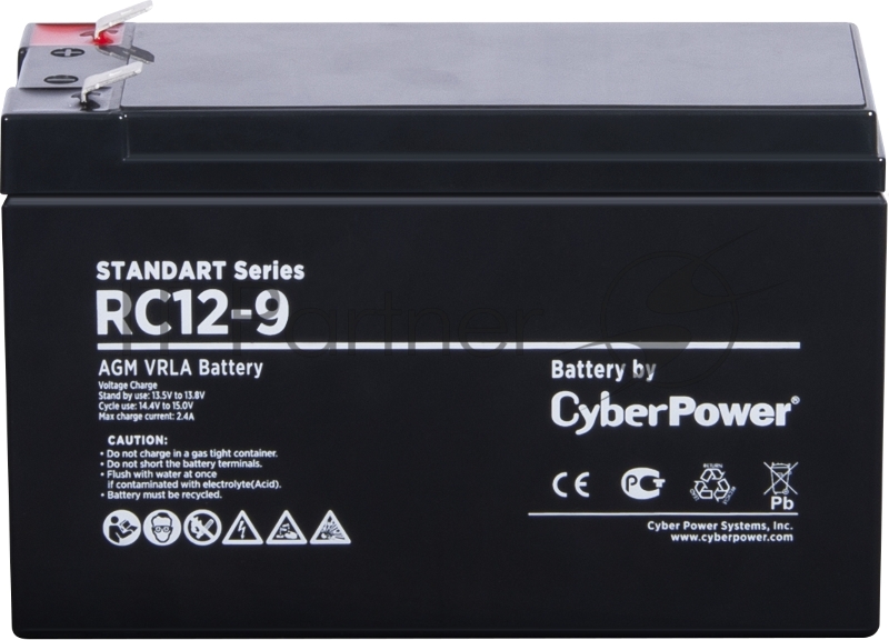 Батарея SS CyberPower RC 12-9 / 12 В 9 Ач Battery CyberPower Standart series RC 12-9 / 12V 9 Ah