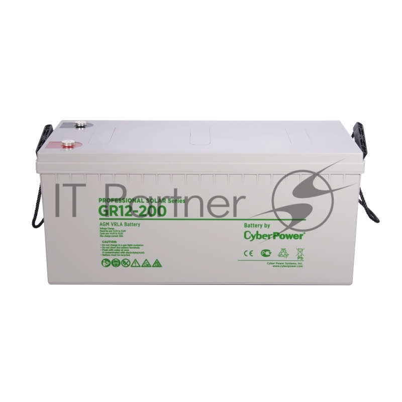 Батарея PS solar (gel) CyberPower GR 12-200 / 12 В 200 Ач Battery CyberPower Professional solar series (gel) GR 12-200 / 12V 200 Ah
