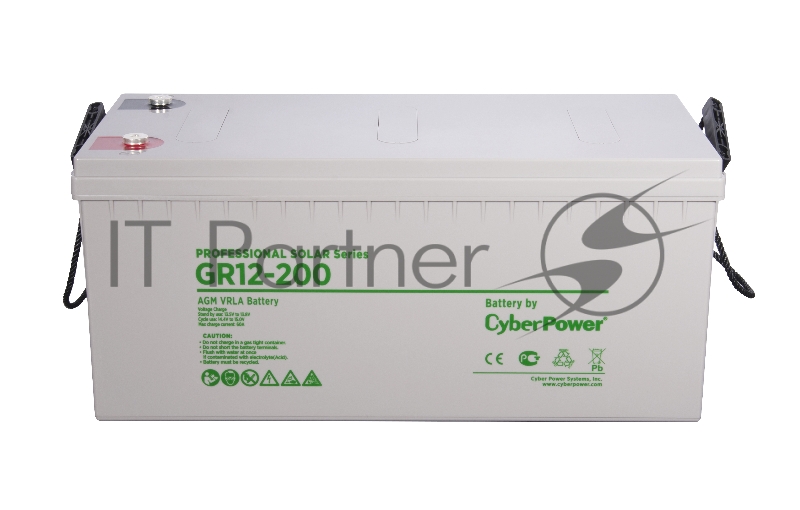 Батарея PS solar (gel) CyberPower GR 12-200 / 12 В 200 Ач Battery CyberPower Professional solar series (gel) GR 12-200 / 12V 200 Ah
