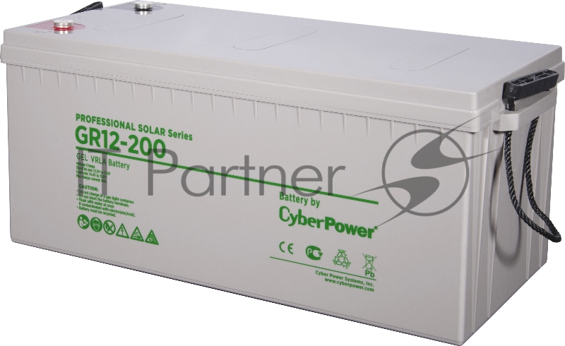 Батарея PS solar (gel) CyberPower GR 12-200 / 12 В 200 Ач Battery CyberPower Professional solar series (gel) GR 12-200 / 12V 200 Ah
