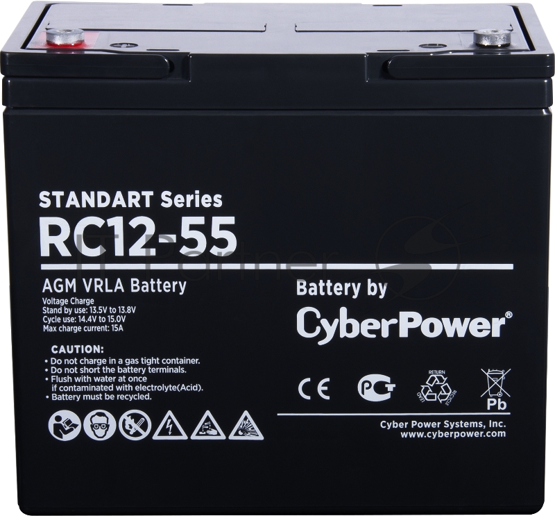 Батарея SS CyberPower Standart series RC 12-55 / 12V 55 Ah