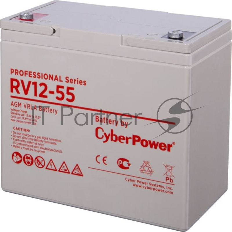 Батарея PS CyberPower Professional series RV 12-55 / 12V 60Ah operational life 12 years