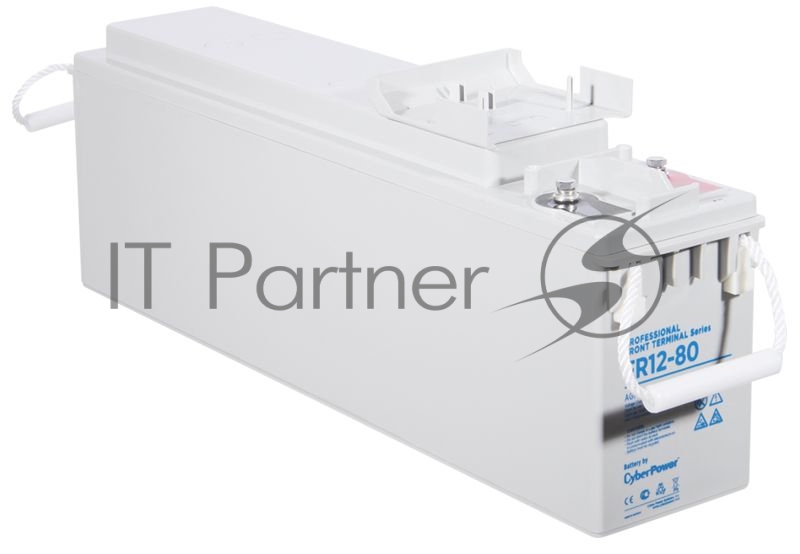 Батарея Battery CyberPower Front terminal series FR 12-80, voltage V, capacity (discharge 10 h) Ah, max. discharge current (5 sec) A, max. charge current A, , terminals , LxWxH xxmm., full height with terminals mm., weight kg., кAтегория В