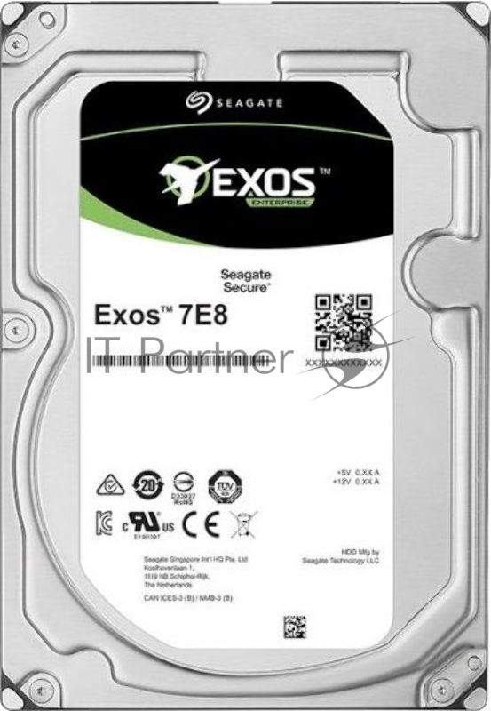 Жесткий диск Seagate HDD 4TB Exos 7E8 HDD ST4000NM003A 3.5 SAS 12Gb/s 256Mb 7200rpm
