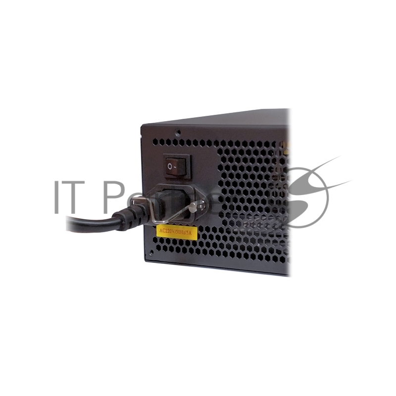 Блок питания 600W ExeGate 80 PLUS® Bronze 600PPH-S-OEM (ATX, APFC, КПД 85% (80 PLUS Bronze)SC, 12cm fan, 24pin, (4+4)pin, PCIe, 5xSATA, 3xIDE, black, кабель 220V с защитой от выдергивания)
