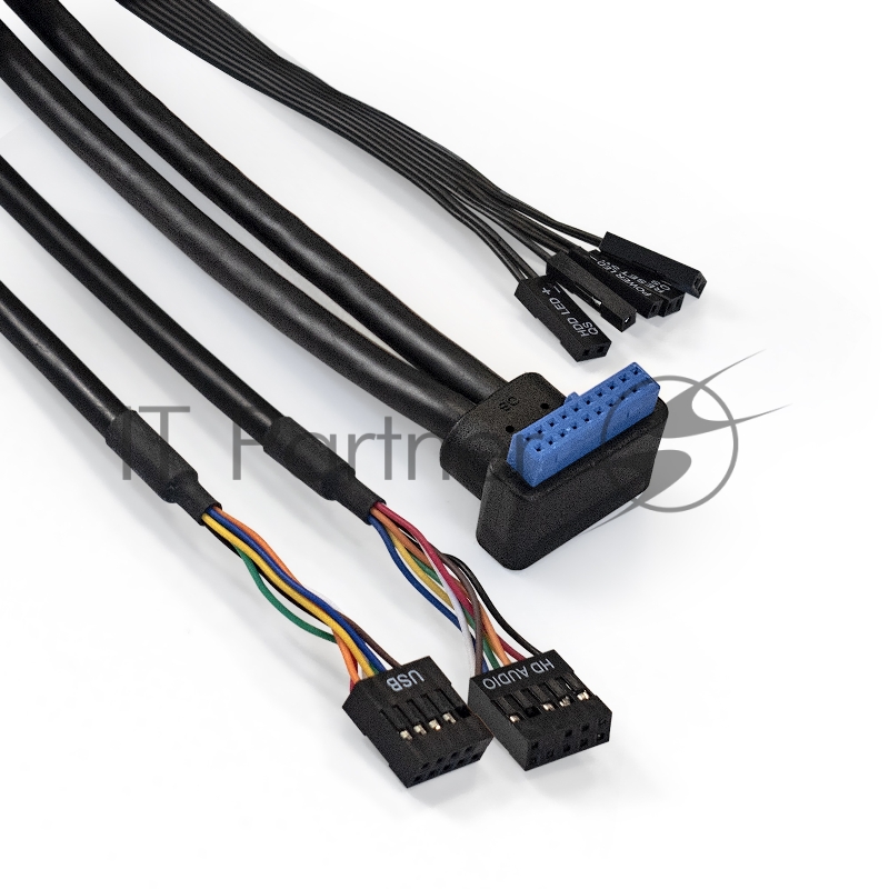 Корпус Desktop ExeGate MI-641-TPS300 (mini-ITX/mATX, БП TPS300 с вент. 8см, 2*USB+2*USB3.0, HD аудио, черный)