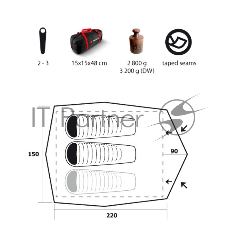 Палатка Trimm COMET, песочный