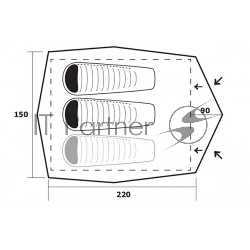 Палатка Trimm ALFA-D, зеленый