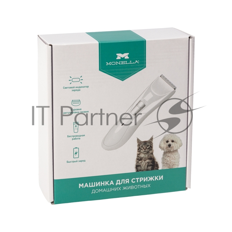 Машинка для стрижки домашних животных со светодиодным индикатором 2,4 В