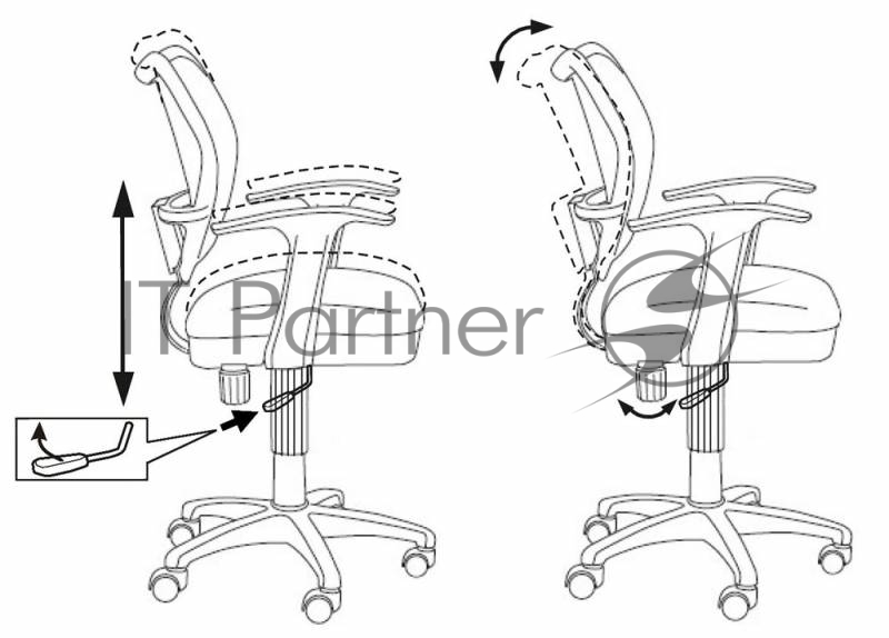 Кресло Бюрократ CH-W797/PK/TW-13A спинка сетка розовый сиденье розовый TW-13A колеса белый/розовый (пластик белый)