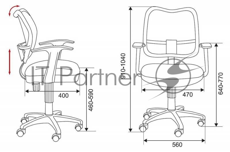 Кресло Бюрократ CH-W797/PK/TW-13A спинка сетка розовый сиденье розовый TW-13A колеса белый/розовый (пластик белый)