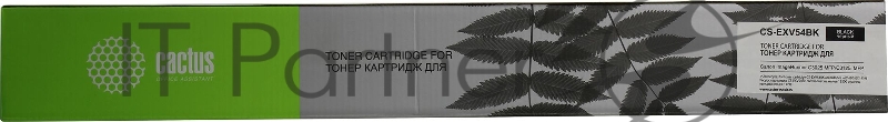 Картридж лазерный Cactus CS-EXV54BKR черный (15500стр.) для Canon ImageRunner C3025 MFP/ C3025i MFP