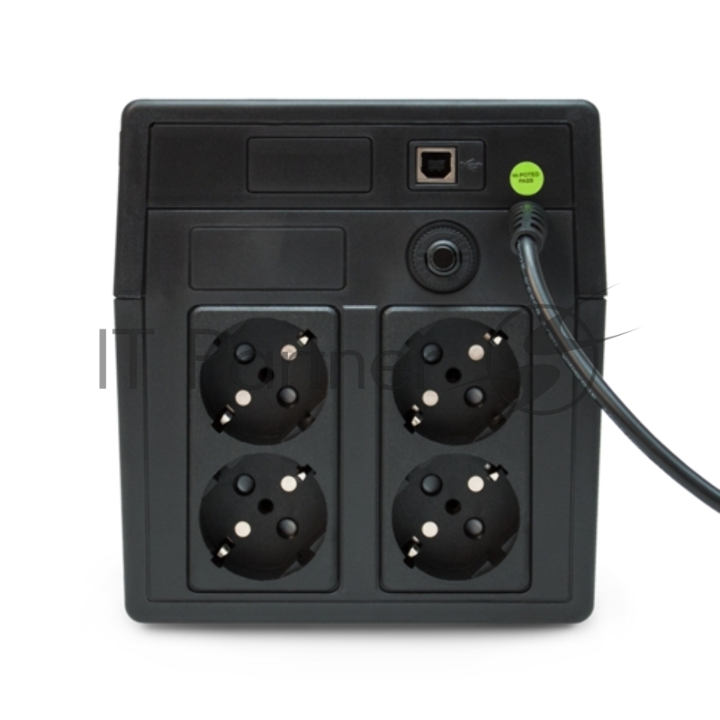 Источник бесперебойного питания UPS POWERMAN Back Pro 1050 PLUS, line-interactive, 1050VA, 600W, 4 euro sockets with backup power, USB, battery 12V 7Ah 2 pcs., 353mm x 149mm x162mm, 10.3 kg.