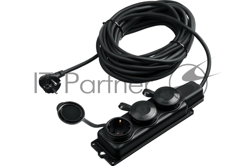 Удлинитель силовой КГ 325-Ш3, 15 м, 4000 Вт, 3 гнезда, IP44, КГ 3х2,5 мм2, ЗУБР