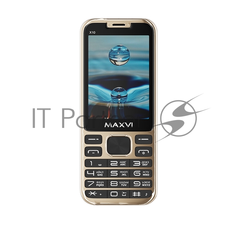 Сотовый телефон Maxvi X10 metallic gold