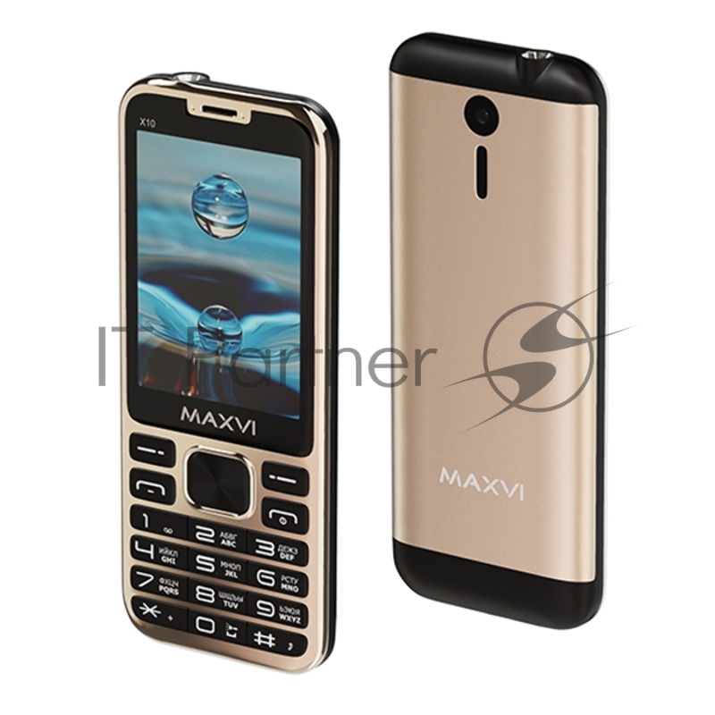 Сотовый телефон Maxvi X10 metallic gold