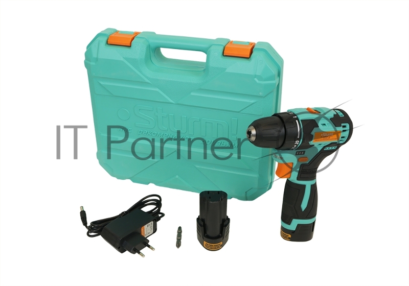 Дрель аккумуляторная CD3512BL бесщеточная Sturm!, 12 В, 2 акк., пист. рукоятка, 2,0 Ач, кейс