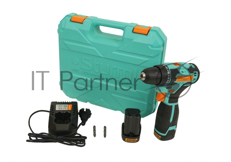 Дрель аккумуляторная CD3514BL бесщеточная Sturm!, 14 В, 2 акк., пист. рукоятка, 2,0 Ач, кейс